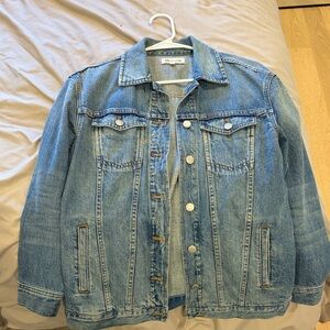 Madewell Blue Washed Denim Trucker Jacket